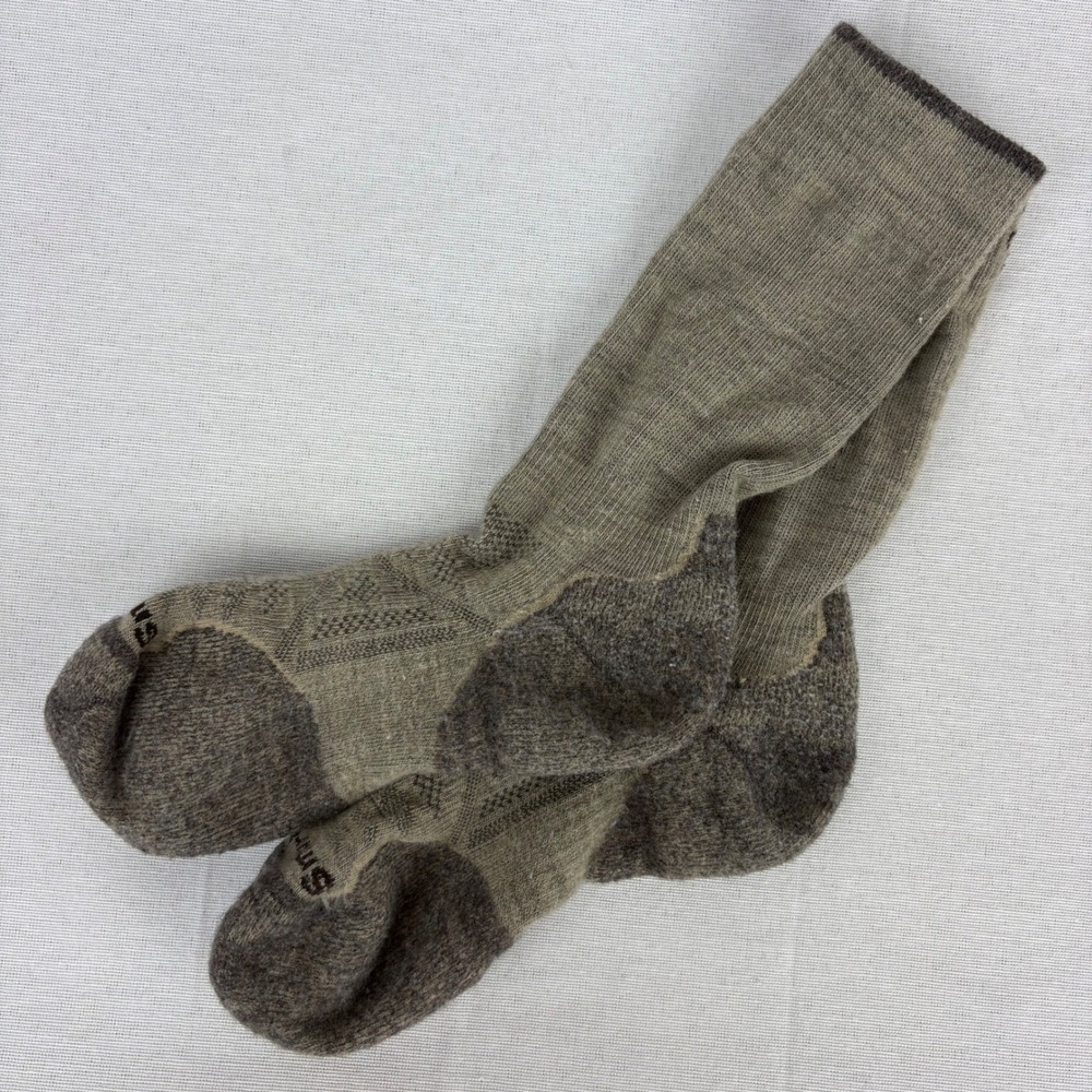 Smartwool Mens Phd Outdoor Light Crew Socks Sz M (6-8.5) Beige Nordic Cushioned